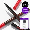 Clio [1+1] Super Proof Brush Liner [Giveaway] Lip &amp; Eye Remover Mini, 002 Kill Brown/001 Kill Black / 클리오 [1+1]수퍼프루프 브러쉬라이너 [증정]립앤아이리무버미니, 002 킬브라운/001 킬블랙