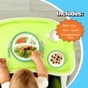 RayPard 5 Pcs Bamboo Kids Plates and Bowls Sets, Unbreakable