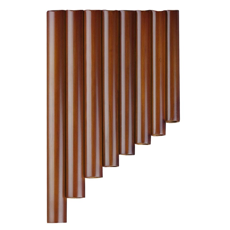 8 Pipes Natural Bamboo Mini Portable Pan Flute Chinese Traditional