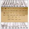 65PCS Leather Stamping Tool Leather Carving Working Saddle Making Tools