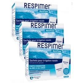RESPIMER NETIFLOW RECHARGES SACHETS POUR IRRIGATION Nasale - Lot de 3 Boites de 30 Sachets