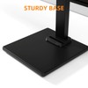 Suptek Dual Monitor Stand with Base- Vertical Stack Screen Free-Standing