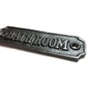 Cast Iron BATHROOM Sign - 115mm x 35mm c/w fixing