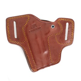 Doruk Holster for Ruger SP101 3 inch Revolver Combat Master Owb Leather Gun Holsters (Brown Right Hand)