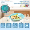 Ehucon Non-Slip Adaptive Scoop Plate with Extra Wall, Leak-proof Melamine