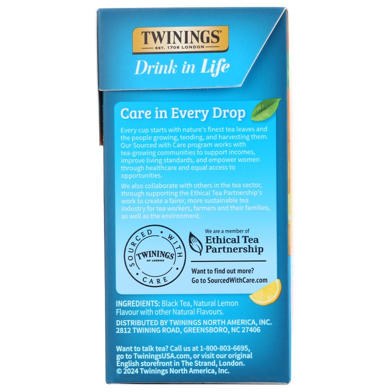 Twinings Lemon Iced Tea Bags, 72 CT