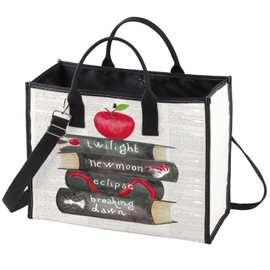 WZMPA Twilight Tote Bag Edward Cullen & Bella Swan Fans Gift Twilight Edward Reusable Grocery Bag Bella Swan Merchandise (Twilight Book BG)