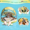 Baby Floats for Pool with Canopy Removable Sun Protection Canopy