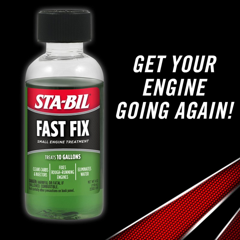STA-BIL Fast Fix - Small Engine Treatment, Cleans Carburetors &