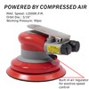 Pneumatic random orbital sander 5-inch light weight palm sander 3/16"