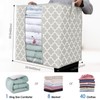 WISELIFE Storage Bags 3 Pack/100L Large Blanket Clothes Organization and