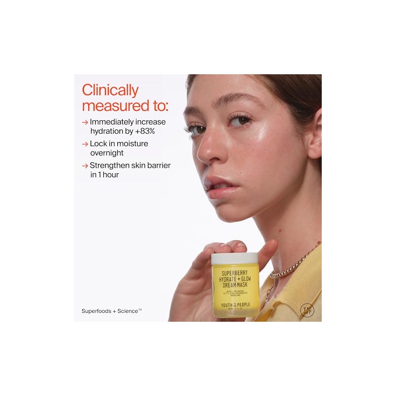 YOUTH TO THE PEOPLE Superberry Hydrate Glow Dream Mask
