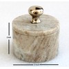 KLEO Marble Salt and Spice Holder with Lid, Small Container