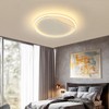 AOMEI White Full Spectrum Modern Minimalist Living Room Ceiling Light,Ultra-Thin