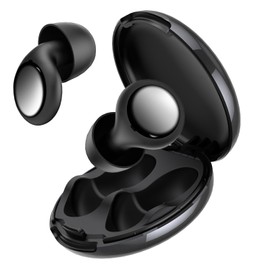 VKROBAG Ear Plugs, Reusable Noise-Reducing, Everyday Noise Relief, for Sleep, Work, Study, Focus, Black