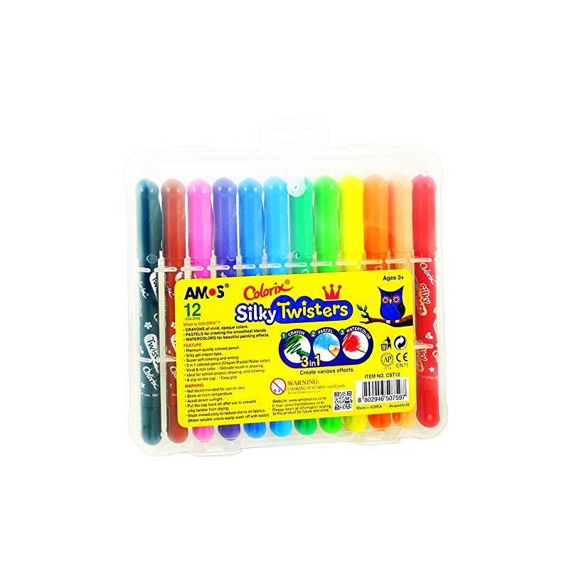 Kredki Silky Twisters 12 sztuk
