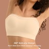 Cuteio Strapless Bras for Women, Invisible Wire-Free Push-Up Bandeau top,