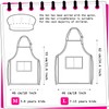 TOPWAYS Kids Apron and Chef Hat Set, Adjustable Child Chef