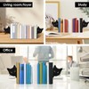 2Pcs Peeping Cat Metal Bookends Cute Cat Book Ends for