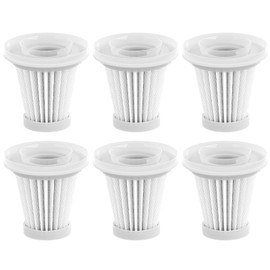 Pack of 6 Washable HEPA Filters, Washable HEPA Filters, Replacement Filter for Mini Cordless Handheld Vacuum Cleaner, for Rabigala Handheld Vacuum Cleaner
