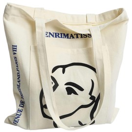 ZAIIVE Canvas Tote Bag for Women, Stylish Canvas Handbag Shoulder Tote Bag with Zipper, Cute Casual Canvas Beach Tote with Matisse Design for Shopping and Travel