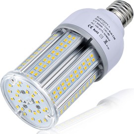 JURDXLED 40W LED Corn Light Bulb 5000 Lumen 5000K Large Area Cool Daylight White E26/E27 Medium Base for Outdoor Indoor Garage Warehouse Factory Workshop Street Backyard