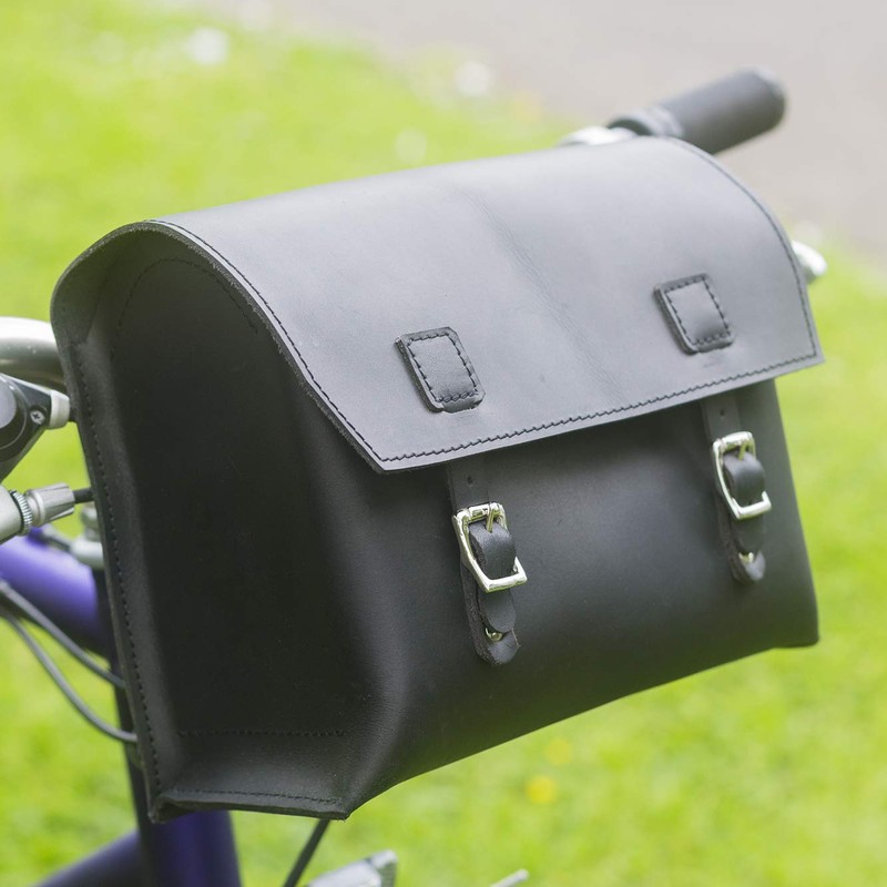 London Craftwork Bicycle Bag Real Leather Saddle Bag Handlebar Bag