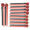 5Pairs Deans Style T Plug Connector Female & Male with 12AWG 10cm Gauge Silicone for RC Lipo Battery Cable Drone Car