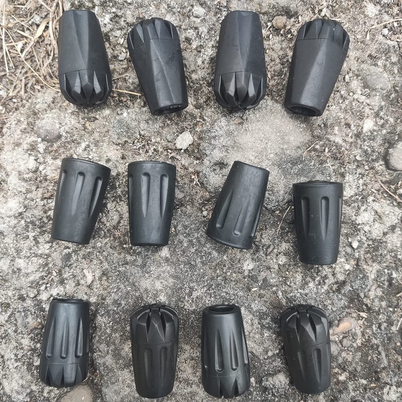Amzlike Puntas de goma para bastón de senderismo, accesorios de