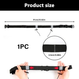 Triathlon Start Number Band Running Belt Running Belt Start Number Band Running Belt with Number Holder 6 Gel Holder Number Belt Elastic Belt Bag for Triathlon, Marathon, Running, Cycling (Black)