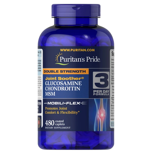 Puritan's Pride Glucosamine, Chondroitin & MSM-3 Per Day Formula by