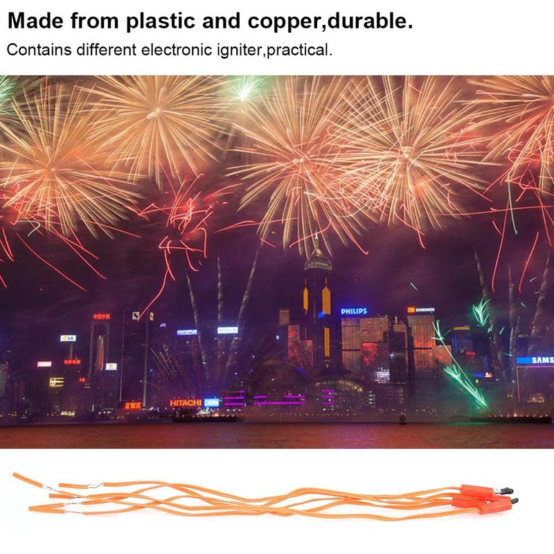 Alvinlite 50PCS Wireless Remote Control Electronic Firework Igniter Cable 30cm