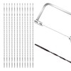 VooGenzek 12 PCS 2# Scroll Saw Blades With Spiral Teeth,