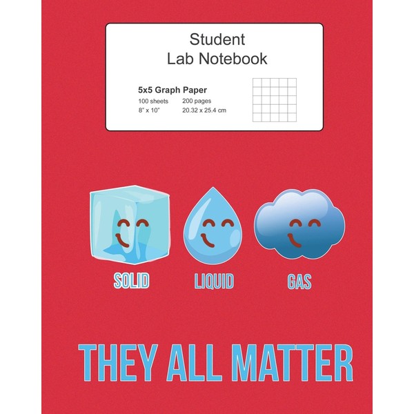 Student Science Lab Graph Paper Notebook: They All Matter: Log