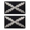 2 PCS AliPlus Spain Burgundy Cross Flag Patches Embroidered Patches