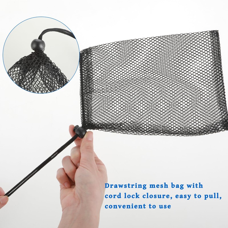 Oruola 6pcs Mesh Bag,Small Drawstring Bag,Mesh Storage Bags with Cord