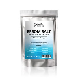 Pacific Pelican Epsom Salt for Bath & Foot Soaks | Stress Relief | Muscle Recovery | Skin Revitalization (3lb)