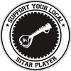 CafePress Support Sitar Player Bumper Sticker (50 Pk) Sticker (Bumper