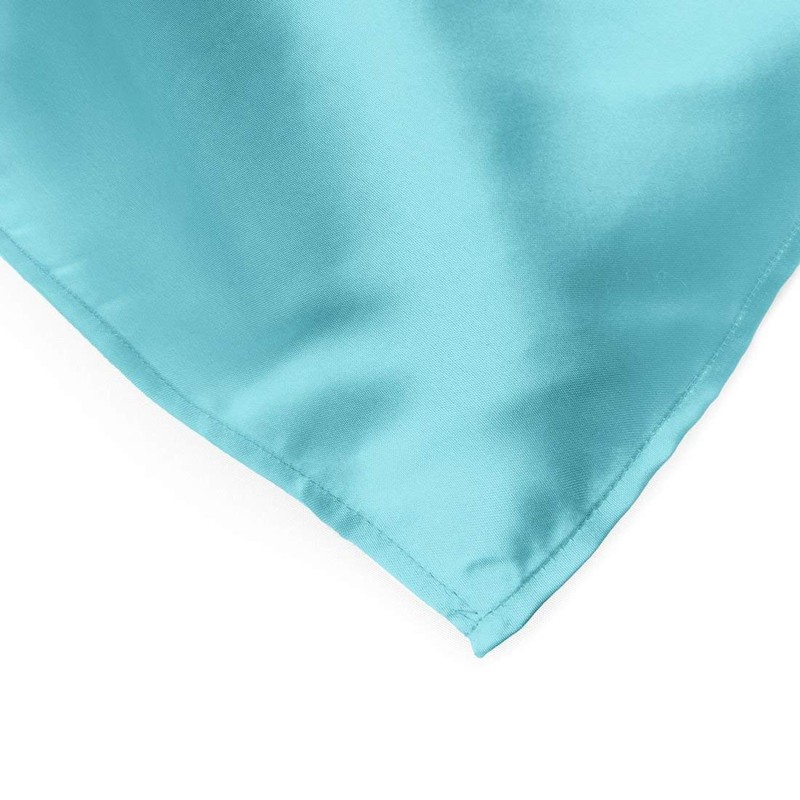 LinenTablecloth 14 x 108-Inch Satin Table Runner Turquoise