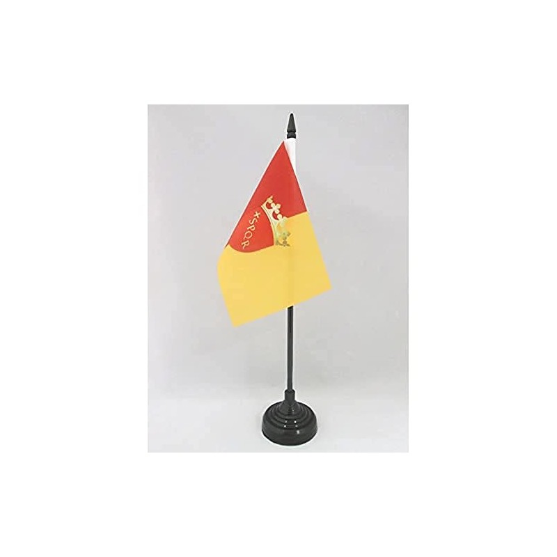 AZ FLAG Roma Table Flag with Weapons 15 x 10