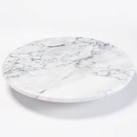 jalz jalz 12'' Marble Lazy Susan for Countertop Kitchen Turntable Storage Turner countertop Organizer Convenient Serving Rotation Spinning Tabletop Organizer Swiveling Serving Tray Revolving Platter