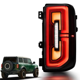 STRAUTOS Tail lights Compatible with 2021 2022 2023 2024 2025 Ford Bronco Rear Lights Assemblies OE Factory Style LED Model Taillights Replace M2DZ13404B(Bronco, Right Passenger Sid)