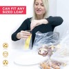 Bread Bags with Ties, Reusable,100 Clear Bags and 100 Ties,