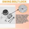 Digital Electronic Keypad Lock for Left Swing Bolt Safes, Gun