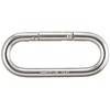 Trusco TPKB-8(P) Petite Carabiner, Stainless Steel, Silver, 0.3 inches (8