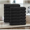 Casabella 12 Pack Flannel Face Cloth - 100% Cotton Face