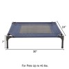 PETMAKER Medium Blue Elevated Dog Bed Portable Cooling Bed For