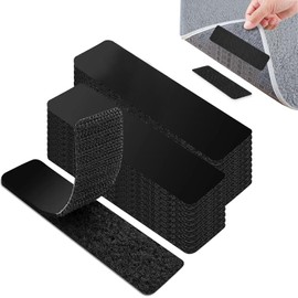 Dongnesi 24Pcs Reusable Rug grippers From Rug to Carpet,Carpet Grips For Rugs On Carpets,Non Slip Rug Grip For Carpet & Laminate - 25mm X 100mm