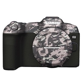 Mebont Anti-Scratch Camera Cover Skin Sticker for Canon EOS R8 Full-Frame Mirrorless Camera Protector Film Skin Protective Decoration and Wear Resistance(Field Camouflage Black)