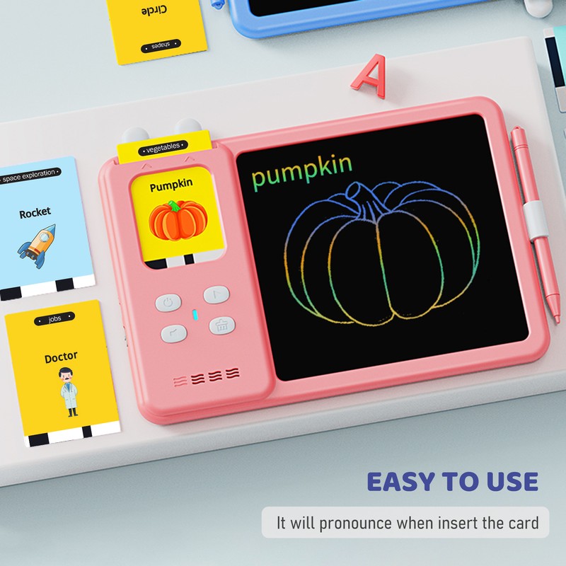 Talking Flash Cards Writing Tablet 2 in 1 Educational Child